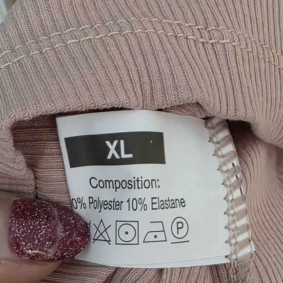 Source Unknown Mauve Ribbed Tank Top - Picture 3 of 3